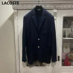 LACOSTE ラコステ テーラードジャケット 50/4 ネイビー 鹿の子