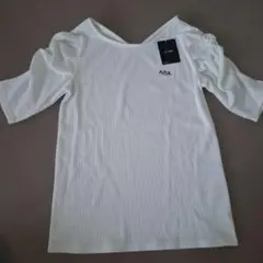 AZUL BY MOUSSY 2WAY リブカットソー ホワイトのサムネイル
