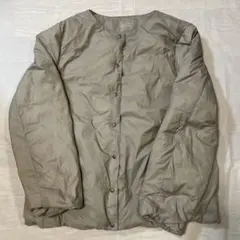 無印良品ノーカラー ダウンジャケット XL ベージュのサムネイル