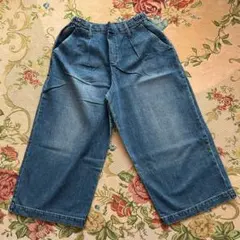 デニム ワイドパンツ