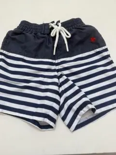 キッズ男の子用水着 100cm ネイビーと白のストライプ