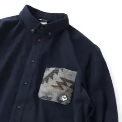 ジムマスター　ジャガードポケット　フランネルシャツ　M