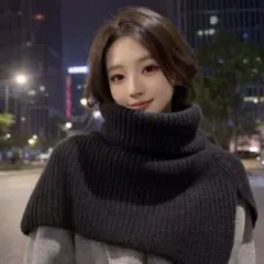 ネックウォーマー　スヌード　ポンチョ　防寒　あったか　おしゃれ　タートルネック