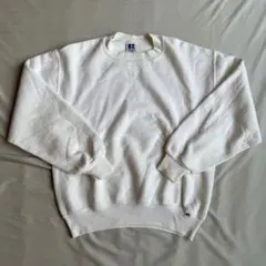 90s ラッセル　トレーナー　スウェット　USA製　ホワイト　Mサイズ