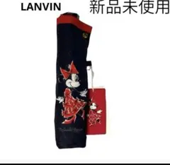 レア☆未使用ディズニーストアコラボLANVIN☆ミニーちゃん晴雨兼用傘　ブラック