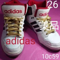 10　C59 ♥（美品）adidas アディダス スニーカー26