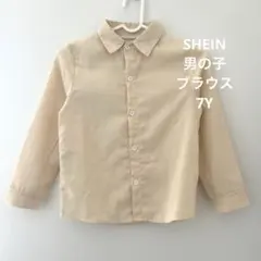 SHEIN キッズ 長袖 ブラウス フォーマル シャツ 7Y