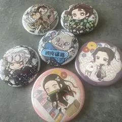鬼滅の刃　アニメキャラクター缶バッジ 6個セット