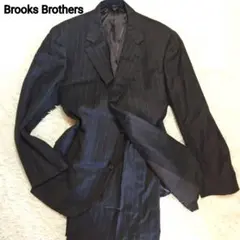 ブルックスブラザーズ　ビジネススーツ　ダークグレー　ストライプ