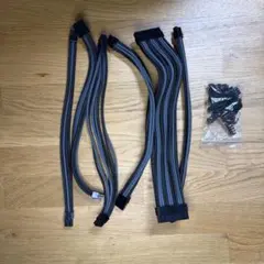 EZDIY-FAB 延長スリーブモジュラーケーブル 300MM+櫛 - 黒灰色