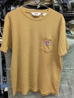 BEN DAVIS ワッフル ポケットTシャツ マスタード Lのサムネイル