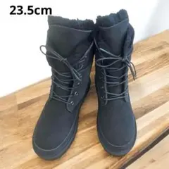 3wayお買い得　AU &MU防寒ムートンブーツ 23.5cm 一点のみ　黒