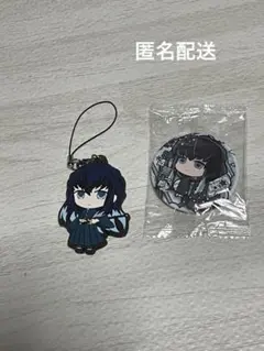 霞柱・時透無一郎　ストラップ、缶バッチ1点ずつ