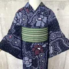 ジュエル　単品 浴衣 有松絞り 紫 つゆくさ柄 身丈160cm ジュエル様専用 単品 浴衣 有松絞り 紫 つゆくさ柄 身丈160cm - メルカリ