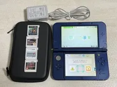 上画面IPS New Nintendo 3DS LL メタリックブルー 本体