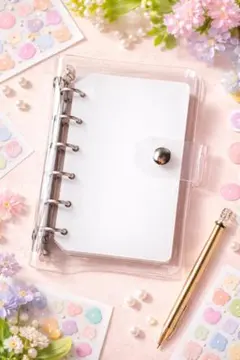 A7サイズ クリアバインダー シール帳 リフィル10枚付　シール帳