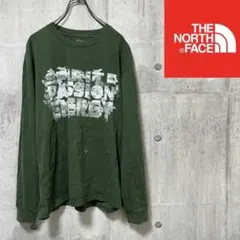 訳あり　ノースフェイス　長袖　薄手　ロンT グリーン　メンズXXL