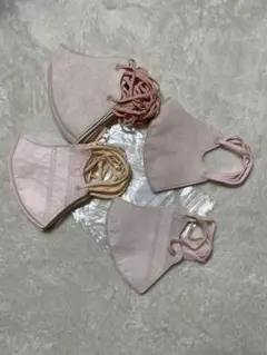 3D立体マスク ピンク系4種　29枚