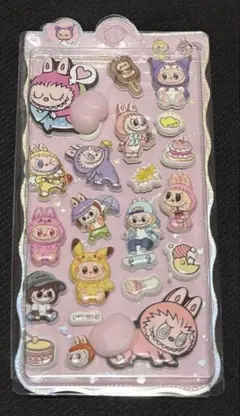 ラブブ　おしり　ハート　シール　ぷにぷに　ぷっくり　Labubu LABUBU