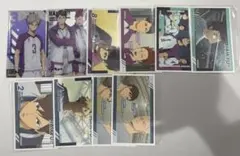 ハイキュー カード ステッカー 白鳥沢学園、青葉城西、伊達工業セット