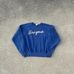 【VINTAGE】90s Crew Neck Sweat ブルー　アメリカ製