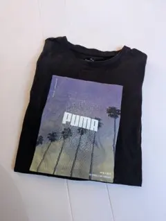 PUMA ブラック Tシャツ Sサイズ グラフィックプリント
