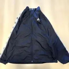 adidas ナイロンジャケット 黒XO H42番