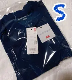 ドライEXスタンドカラーポロシャツ　ロジャーフェデラー　メンズS ネイビー
