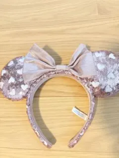 ミニースパンコールカチューシャ　ピンク