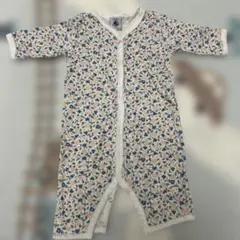 プチバトー　ロンパース　花柄　3m 60cm