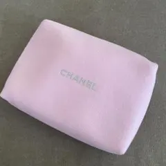 CHANEL ピンク キャンバスポーチ