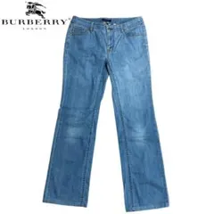 Burberry Londonノバチェックライン デニムパンツ インディゴ染め