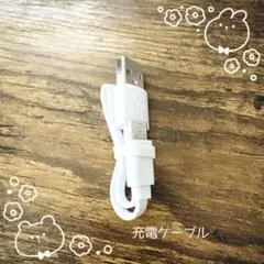 ホワイト USB充電ケーブル