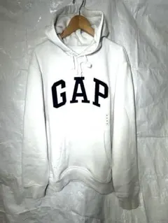 新品　未使用　タグ付　GAP ギャップ　ホワイト　フード　付き　パーカー S