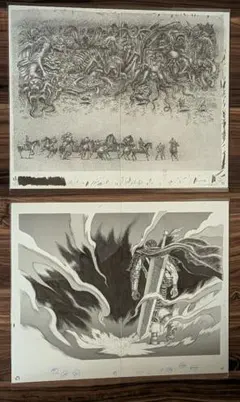 ベルセルク展 複製原稿 複製原画 2枚セット 蝕 - メルカリ