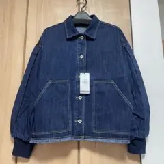 ヤマダヤ　ダークブルー バルーンスリーブデニムジャケット