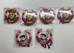 CR コーン カワセ 缶バッジ ステッカー セット