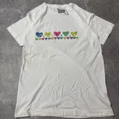 ARAKI ハートフェイス プリントTシャツ ホワイト L - メルカリ