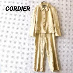 CORDIER セットアップ パンツスーツ ライトベージュ（40）日本製 上品