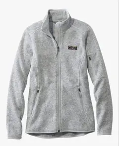 【美品】L.L.Bean フリースジャケット グレー系 フルジップ
