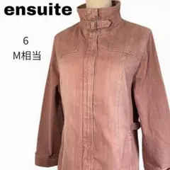 ensuite エンスウィート デニムジャケット ピンク スタンドカラーのサムネイル