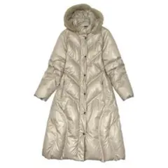 ニューバランス ロング ダウン ジャケット コート フード ラビット M