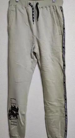 LEFLAH カレッジロゴ　スウェットパンツ L