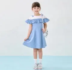 メゾピアノ　星刺しゅうワンピース　140 メゾピアノ 星刺しゅうワンピース 140 - メルカリ