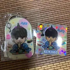 山下健二郎 メタルキーホルダー、スクエアステッカー  ひなまつり