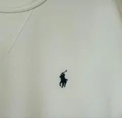 【美品】　ポロ　ラルフローレンPOLO スウェット　レディース　白　ポニー刺繍