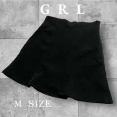 GRL ブラック フレアミニスカート Mサイズ
