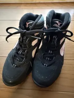 レディースMizuno ハイカットシューズ 22.5cm ブラック/ピンク
