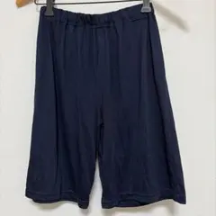 ネイビー ゴム入り ショートパンツ