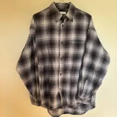 FREAK'S STORE ブラック系チェックネルシャツ Mサイズ